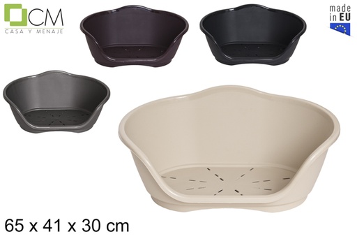 [103001] Plastic pet crib assorted colors 65x41 cm