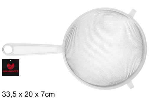 [108340] Colador plástico color blanco 20 cm