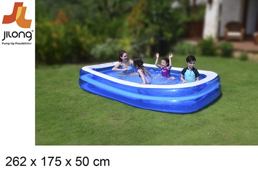 [200129] Rectangular inflatable pool 262x175 cm