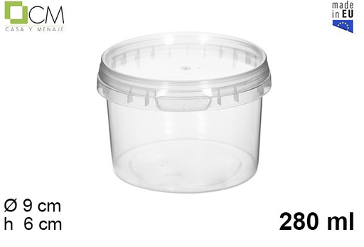 [110463] Envase plástico multiusos tarrina 280 ml