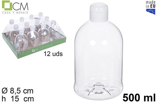 [110501] Flacon cloche avec bouchon rabattable 500 ml