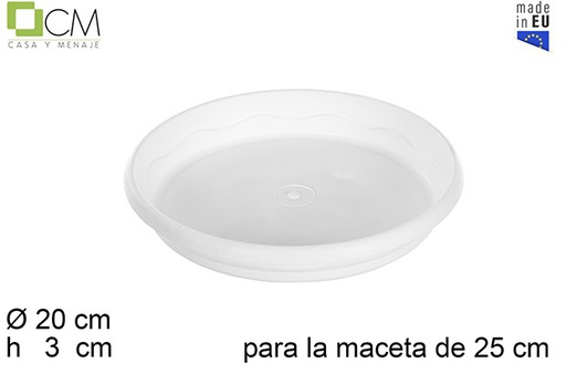 [110473] Sottovaso Elsa bianco 25 cm