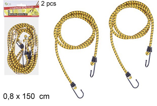 [110138] 2 cuerdas elásticas 0.8x150cm