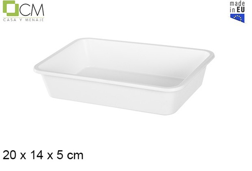 [103010] White plastic tray nº1