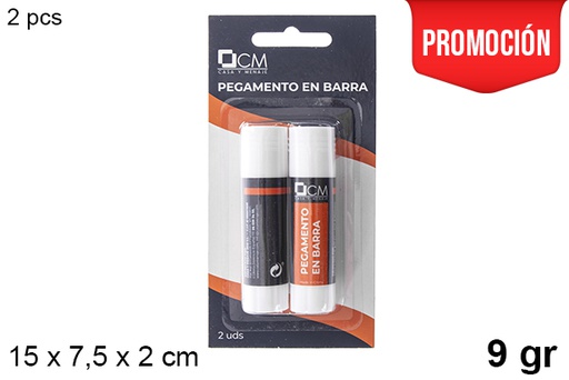 [108989] Pack 2 glue sticks 9 gr.