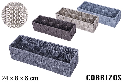 [109024] Organizador de nylon cores sortidas 24x8 cm