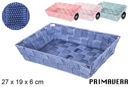 [109060] Cesta nylon colores Primavera 27x19x6 cm