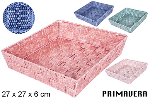 [109090] Panier en nylon couleur Primavera 27x27 cm