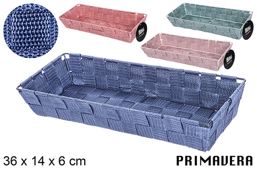 [109040] Cesta nylon colores Primavera 36x14x6 cm