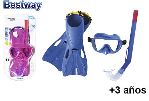 [204939] Pack gafas + aletas de buceo + 3 años