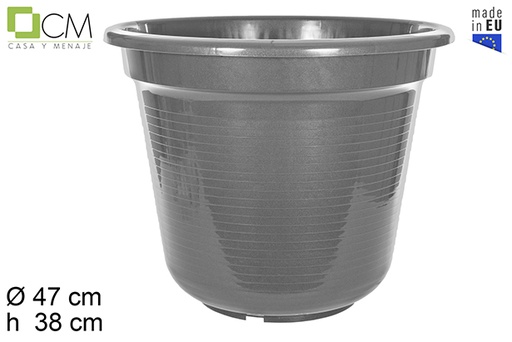 [110521] Gray Marisol plastic pot 50 cm