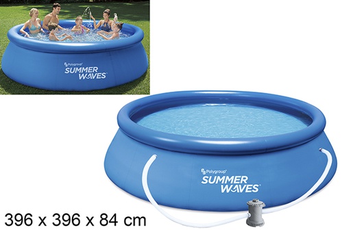 [205082] Piscina inflável com anel familiar 396 cm