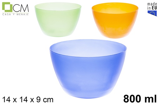 [102933] Petit bol en plastique couleurs assorties 800 ml