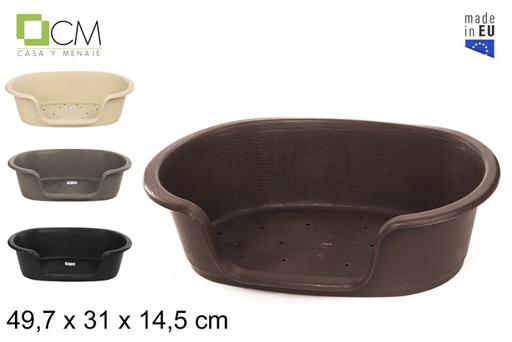 [103002] Cuna plástico para mascota color nuevo 50x31 cm