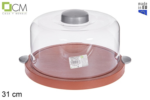 [103073] Formaggiera in plastica con manici 31 cm