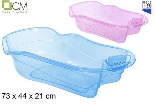 [110833] Clear blue/pink children's bathtub