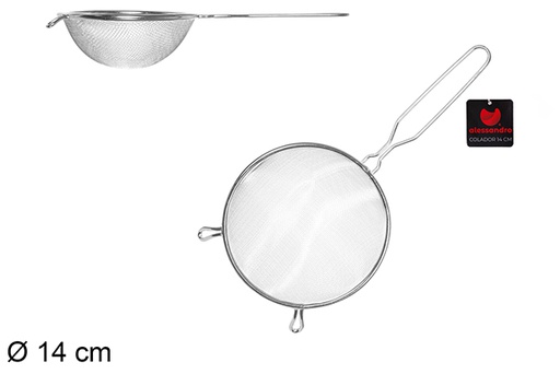 [110490] Metal strainer 14 cm