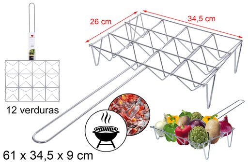 [110547] Grelhe 12 legumes 26x34,5 cm