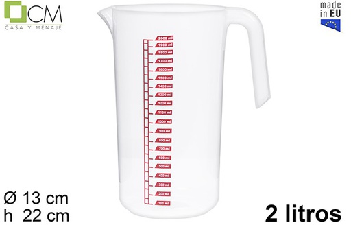 [110278] Plastic measuring jug 2 l.