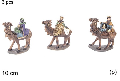 [110933] Pack 3 Wise Men on camel 10 cm  