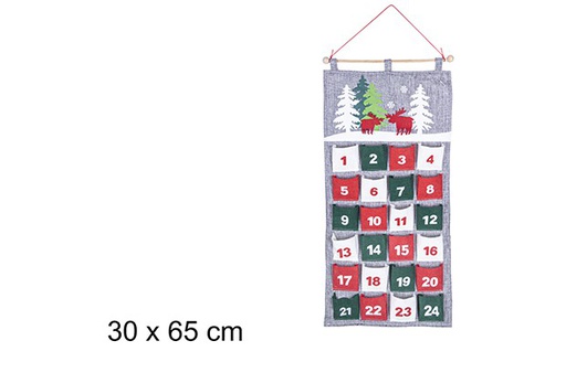 [110417] Christmas Advent calendar 30x65 cm