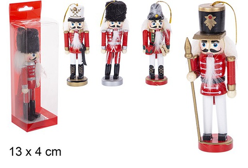 [111209] Quebra-nozes de Natal em madeira colorida modelos variados 13 cm