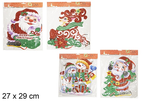 [111353] Pendentif de porte de Noël assorti 29 cm