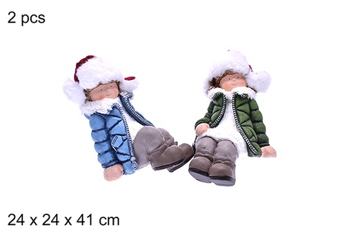 [205206] Sitting boy/girl figure assortment 41 cm