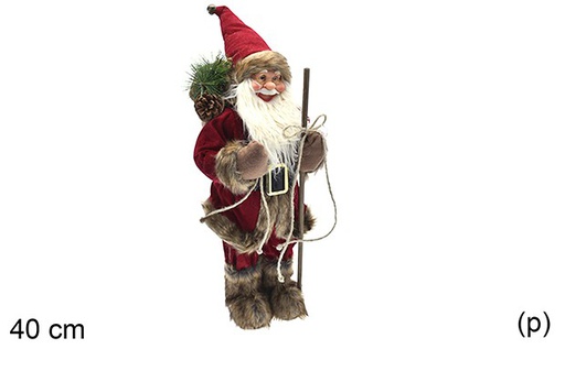 [205630] Babbo Natale rosso/oro 40 cm