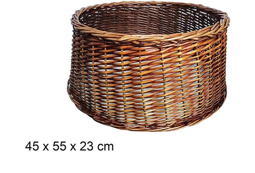 [111075] Mahogany wicker Christmas tree skirts 45x55 cm 