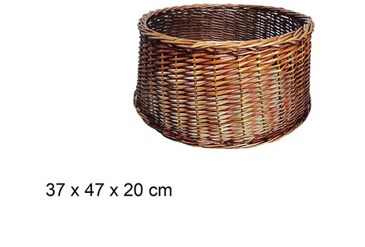 [111081] Mahogany wicker Christmas tree skirts 37x47 cm  