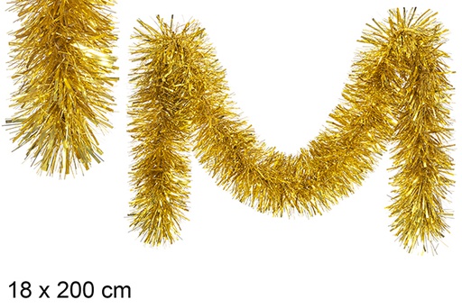 [111438] Enfeites dourados brilhantes 18x200 cm