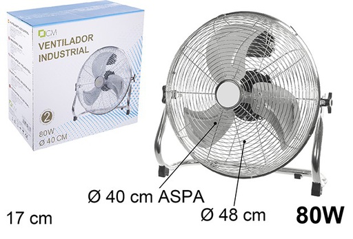 [110638] Ventilador de piso industrial 80 W 40 cm