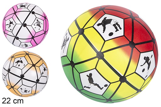[110869] Balón plástico colores surtidos 22 cm