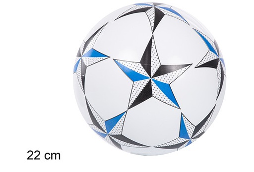 [110872] Plastic ball decorated with colored stars, 22 cm