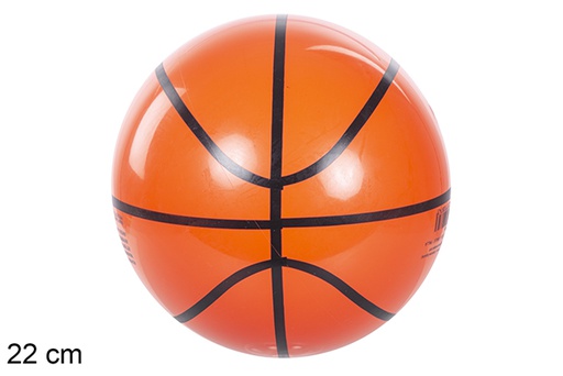 [110874] Bola inflada de plástico basquetebol 22 cm