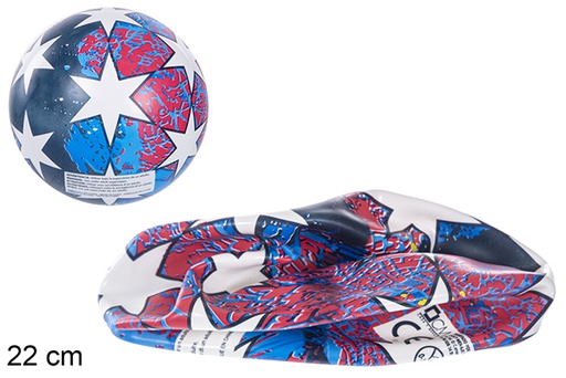 [110879] Plastic ball decorated with stars, 22 cm
