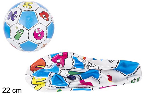 [110884] Bola de plástico decorada com números 22 cm