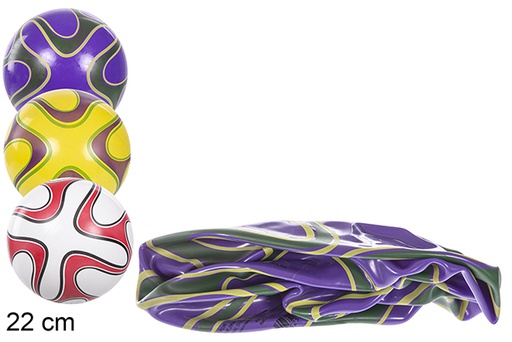 [110887] Palla di plastica decorata americana 22 cm