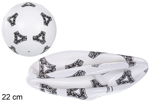 [110894] Plastic ball decorated with triangles 22 cm