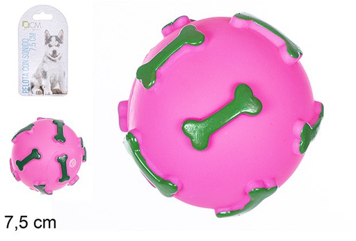 [110736] Pelota sonido para mascotas 7,5 cm