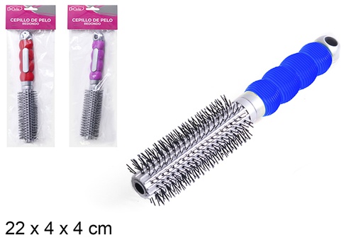 [110533] Escova de cabelo de alça redonda cores sortidas