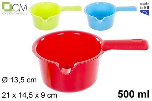 [111519] Casseruola microonde in plastica colori assortiti 500 ml