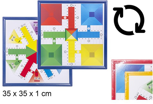 [110525] Plateau Parcheesi pour 4 et 6 joueurs 35x35 cm