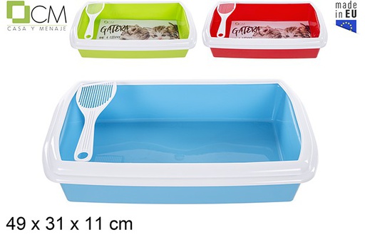 [102952] Gatera plástico con tapa y pala colores surtidos
