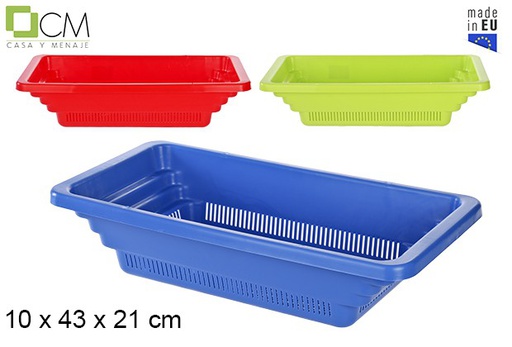 [108115] Passoireà légumes en plastique pour évier couleurs assorties