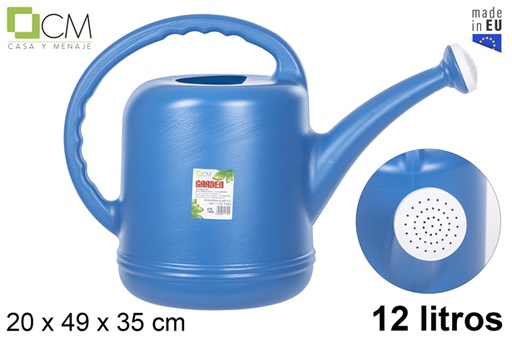 [111721] Annaffiatoio in plastica blu 12 l. (eco)