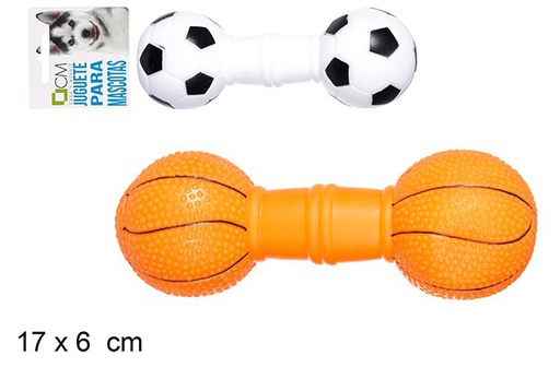 [110904] Dumbbell dog toy with sound 16 cm  