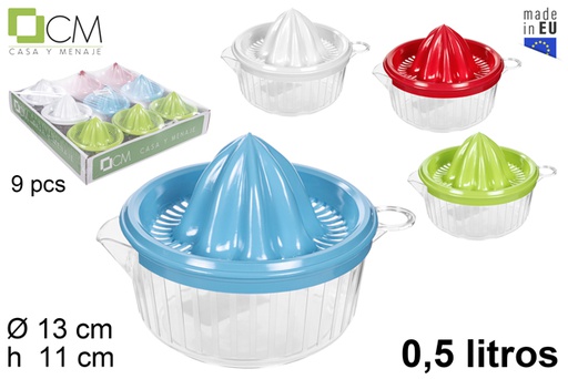 [112091] Spremiagrumi design rotondo coperchio colore 0,5 l.