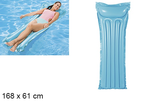 [206155] Blue inflatable mattress 168x61 cm